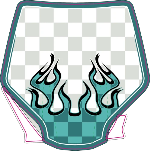Tidal Flame number plate preview